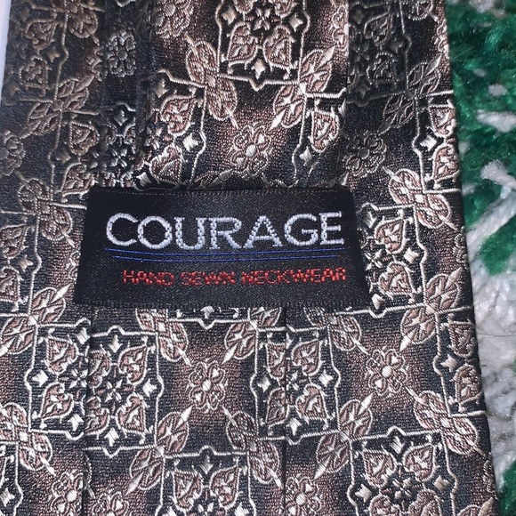 COURAGE Hand Sewn Neckwear Tie - Picture 3 of 4